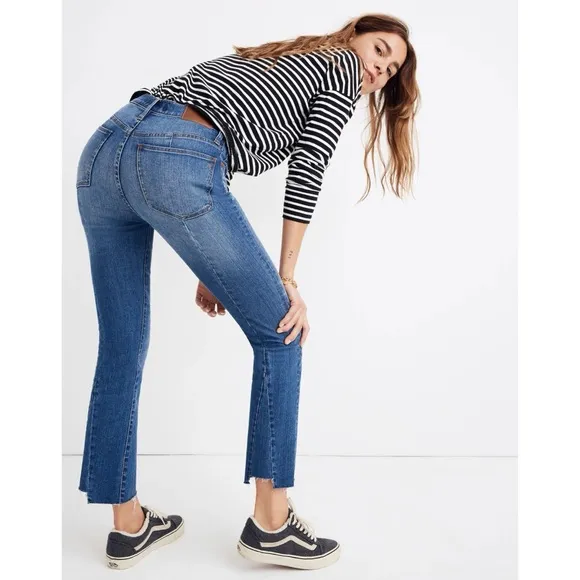 Madewell Cali Demi-Boot Jeans in Kemper Wash: Back-Seam Edition