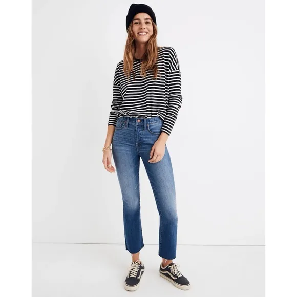 Madewell Cali Demi-Boot Jeans in Kemper Wash: Back-Seam Edition