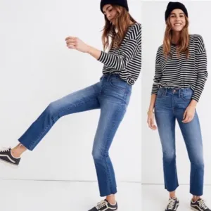 Madewell Cali Demi-Boot Jeans in Kemper Wash Size 24