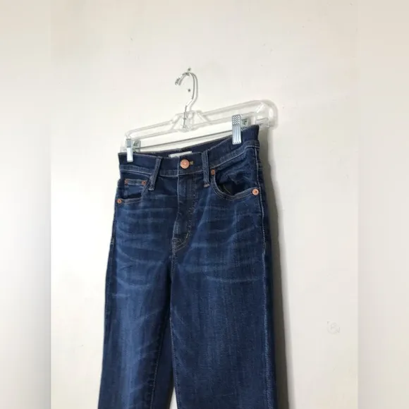 Madewell Cali Demi-Boot Jeans In Mitchell Wash Drop-Hem Edition Size 26