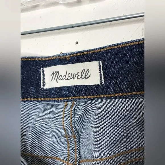 Madewell Cali Demi-Boot Jeans In Mitchell Wash Drop-Hem Edition Size 26