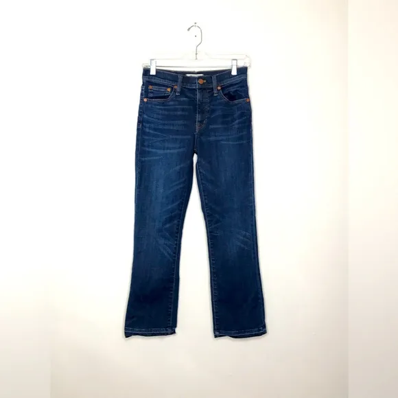Madewell Cali Demi-Boot Jeans In Mitchell Wash Drop-Hem Edition Size 26