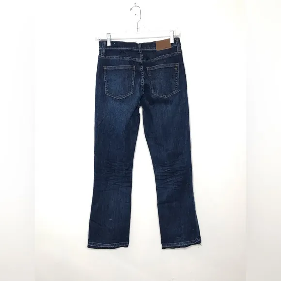 Madewell Cali Demi-Boot Jeans In Mitchell Wash Drop-Hem Edition Size 26