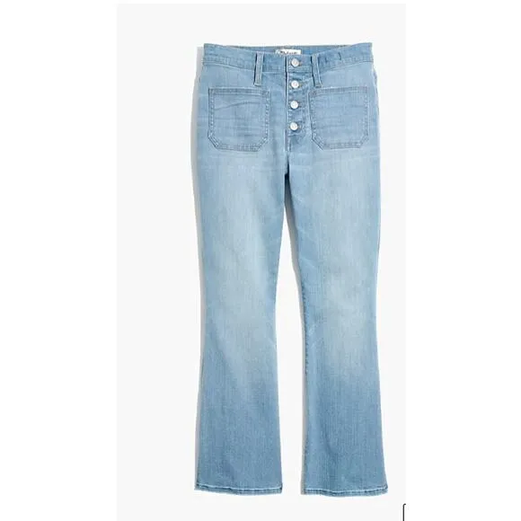 MADEWELL Cali Demi-Boot Jeans in Quince Wash: Button-Front Edition // 29