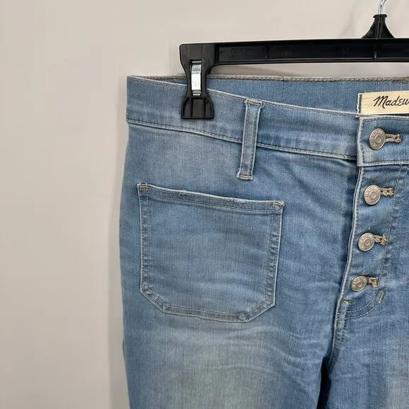 MADEWELL Cali Demi-Boot Jeans in Quince Wash: Button-Front Edition // 29