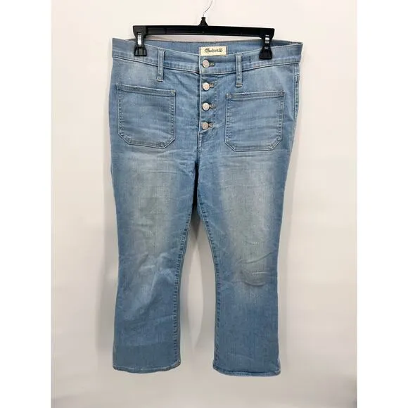MADEWELL Cali Demi-Boot Jeans in Quince Wash: Button-Front Edition // 29