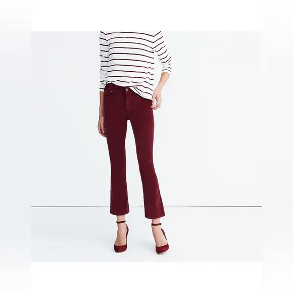 MADEWELL 🥀Cali Demi-Boot Jeans in Velvet🥀