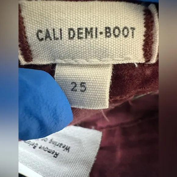 MADEWELL 🥀Cali Demi-Boot Jeans in Velvet🥀