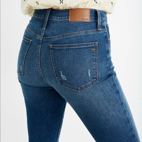 MADEWELL Cali Demi-Boot Jeans Preston Wash Raw-Hem Edition