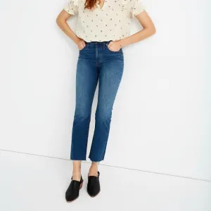 MADEWELL Cali Demi-Boot Jeans Preston Wash Raw-Hem Edition