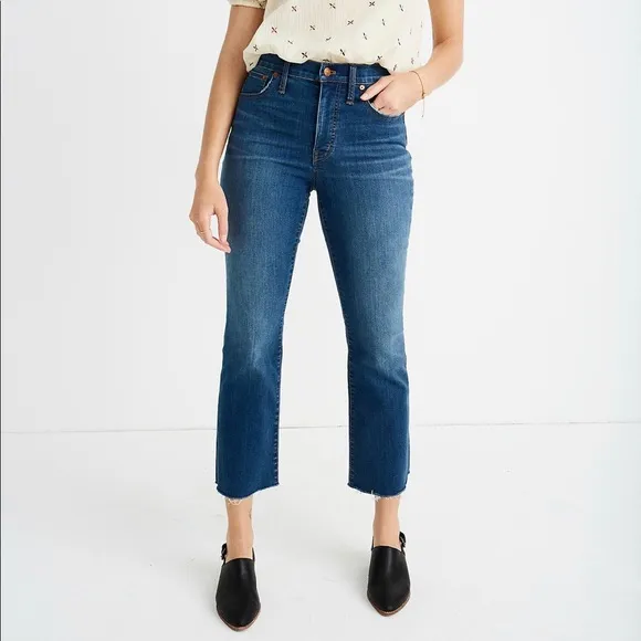 MADEWELL Cali Demi-Boot Jeans Preston Wash Raw-Hem Edition