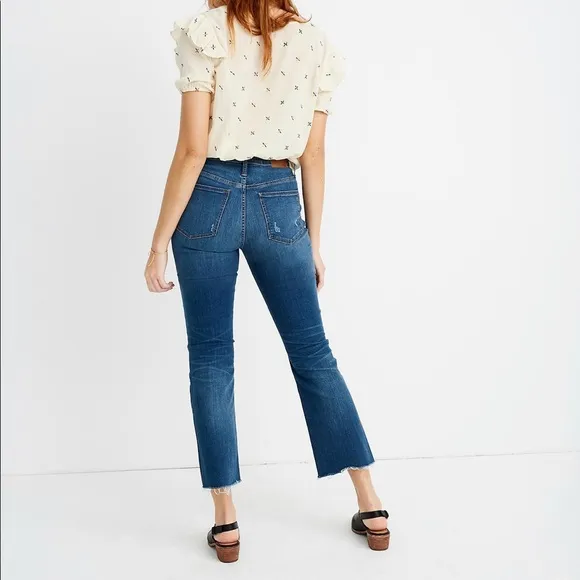 MADEWELL Cali Demi-Boot Jeans Preston Wash Raw-Hem Edition