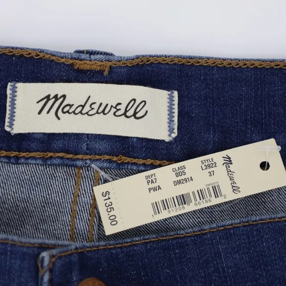 MADEWELL Cali Demi-Boot Jeans Preston Wash Raw-Hem Edition
