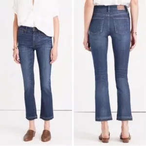 Madewell | Cali Demi Boot Jeans, Released Hem, Mitchell Wash, Size 24
