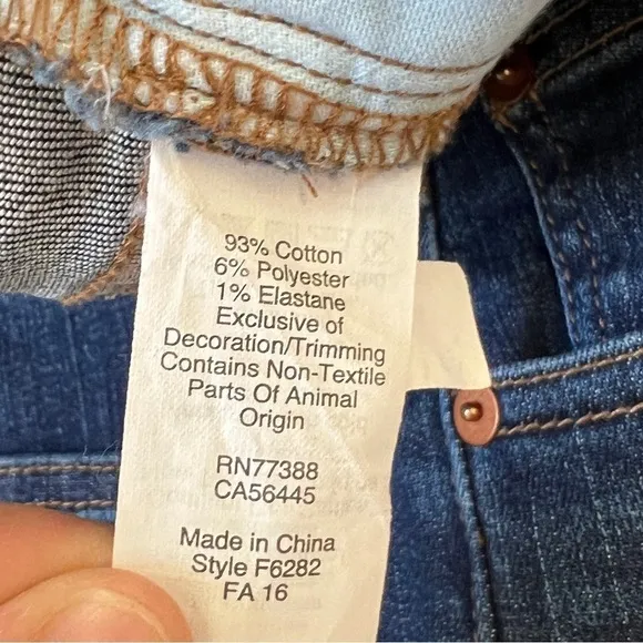 Madewell | Cali Demi Boot Jeans, Released Hem, Mitchell Wash, Size 24
