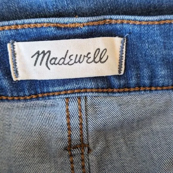 Madewell Cali Demi-Boot Jeans in Bronson Wash: Button-Front Edition Sz 27