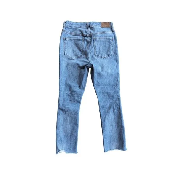 Madewell Cali Demi-Boot Jeans in Bronson Wash: Button-Front Edition Sz 27