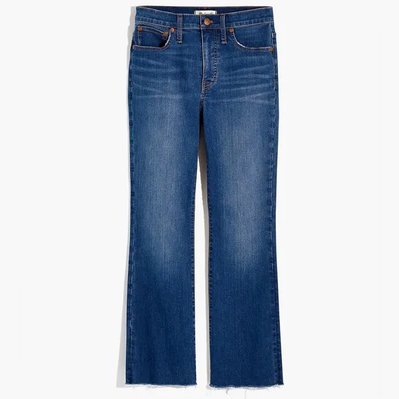 MADEWELL Cali Demi-Boot Women's Jean Preston Wash Raw-Hem Edition Size 37/3X