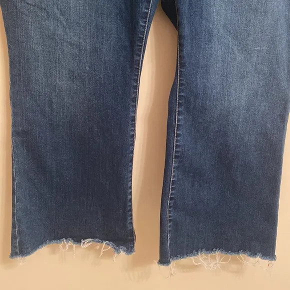 MADEWELL Cali Demi-Boot Women's Jean Preston Wash Raw-Hem Edition Size 37/3X