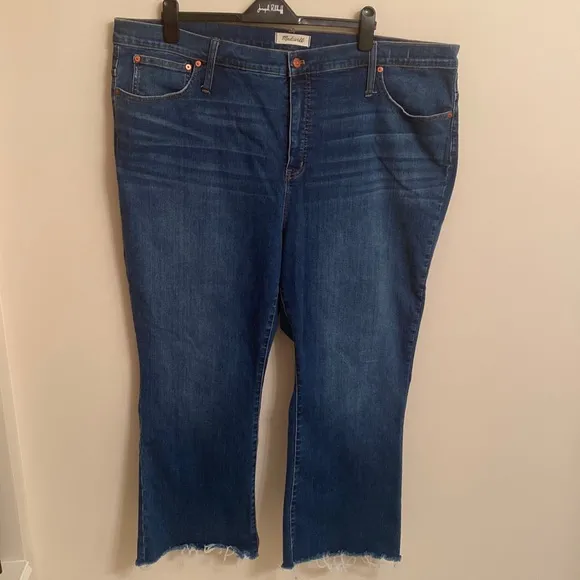 MADEWELL Cali Demi-Boot Women's Jean Preston Wash Raw-Hem Edition Size 37/3X