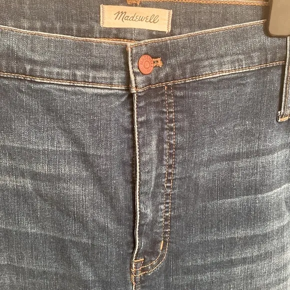 MADEWELL Cali Demi-Boot Women's Jean Preston Wash Raw-Hem Edition Size 37/3X