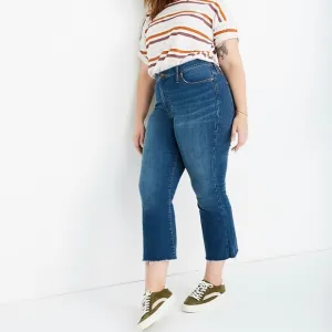 MADEWELL Cali Demi-Boot Women's Jean Preston Wash Raw-Hem Edition Size 37/3X