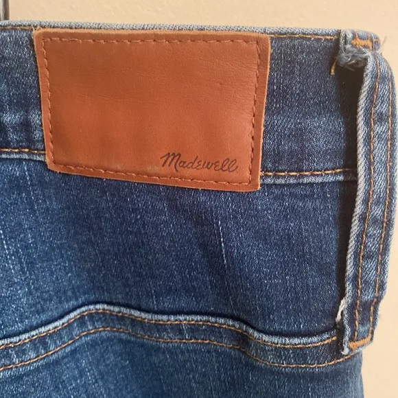 MADEWELL Cali Demi-Boot Women's Jean Preston Wash Raw-Hem Edition Size 37/3X