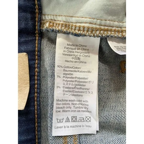 Madewell Cali Demi-Boot Jeans in Preston Wash: Raw-Hem Edition Sz23 NWT