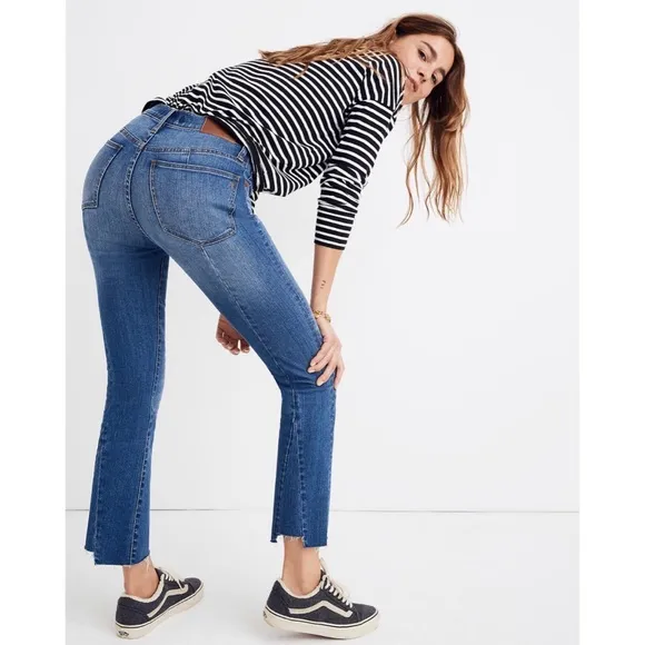 Madewell Kemper Wash Cali Demi Boot Jeans 24