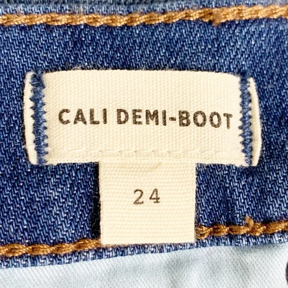 Madewell Kemper Wash Cali Demi Boot Jeans 24