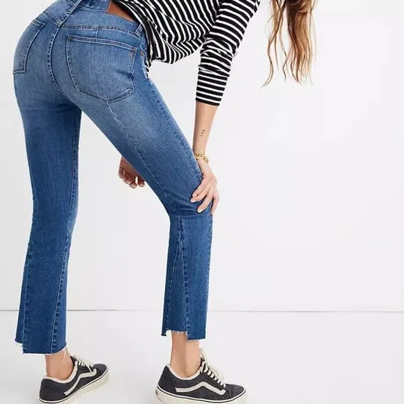 Madewell NWT Cali Demi Boot Back Seam Edition Jeans Size 25