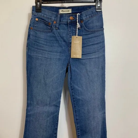 Madewell NWT Cali Demi Boot Back Seam Edition Jeans Size 25