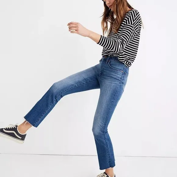 Madewell NWT Cali Demi Boot Back Seam Edition Jeans Size 25