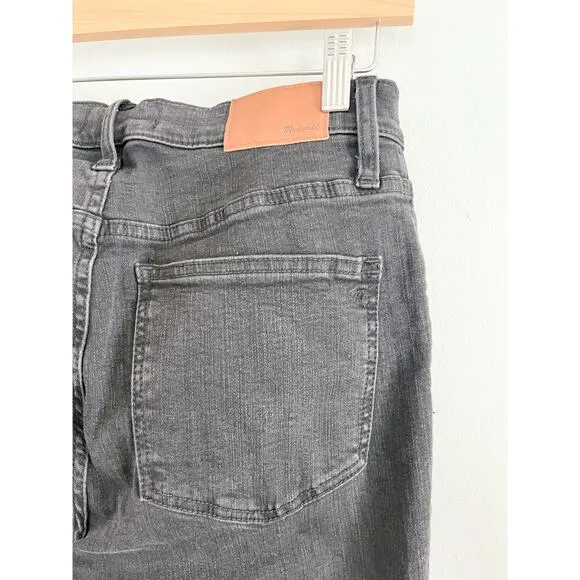 Madewell | NWT | Tall Cali Demi-Boot Jeans in Berkeley Black Chewed-Hem | Sz 28T