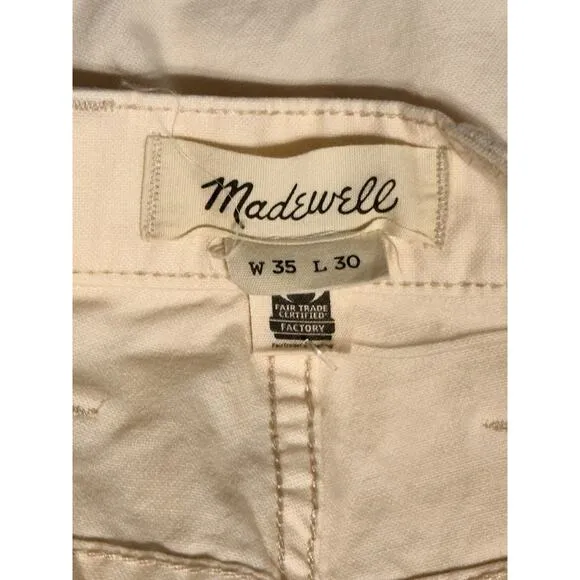 Madewell Pants Mens 35x30 Beige Relaxed Straight Workwear Double Knee Utility