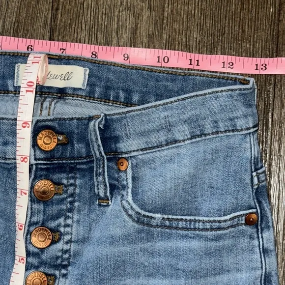 Madewell Petite Cali Demi-Boot Jeans Bess Wash: Button-Front Edition