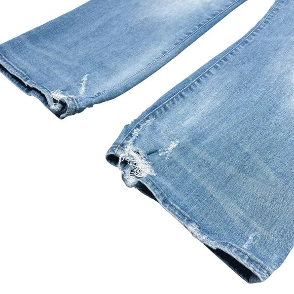 MADEWELL Petite Cali Demi-Boot Jeans in Bess Wash Button-Front Edition Size 34P