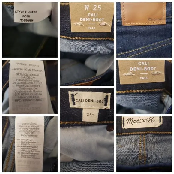 Madewell Tall Cali Demi-Boot Jeans in Lucille Wash