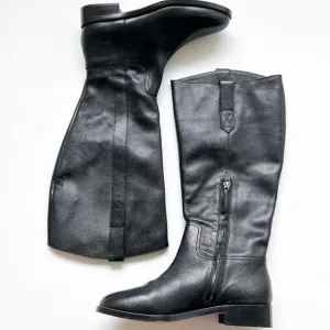 Madewell The Winslow Knee-High Boot Boots Classic Black Leather size 7