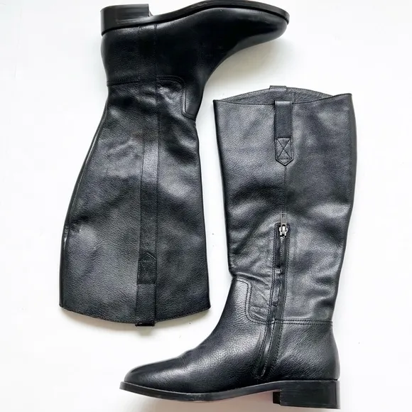 Madewell The Winslow Knee-High Boot Boots Classic Black Leather size 7