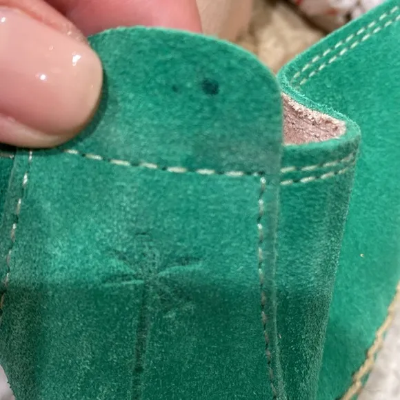 Manebi Hamptons Espadrilles in Apple Green