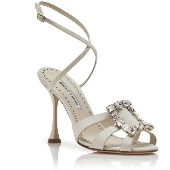 Manolo Blahnik Ankle Wrap Sandals