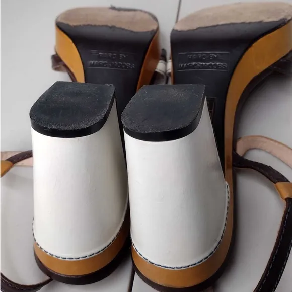 Marc By Marc Jacobs Leather Block Heel Sandals