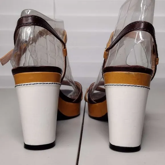 Marc By Marc Jacobs Leather Block Heel Sandals