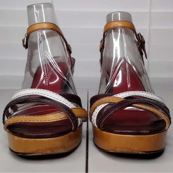 Marc By Marc Jacobs Leather Block Heel Sandals