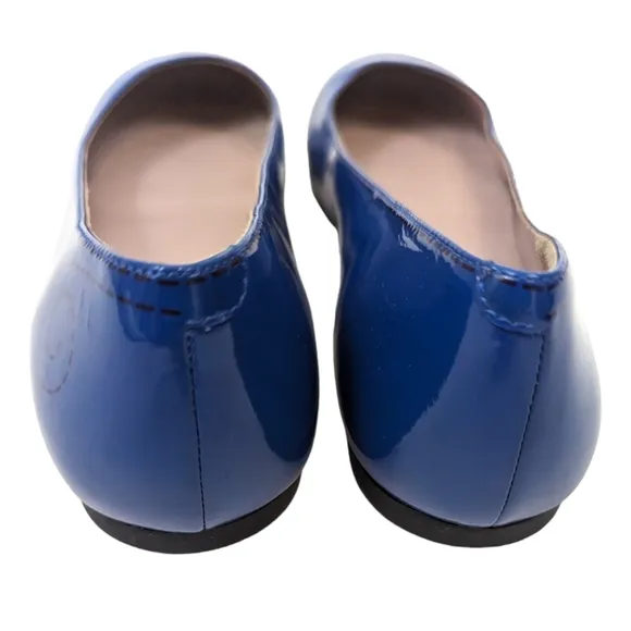 Marc by Marc Jacobs Mouse Ballet Flats NEW Womens 38 8 Blue Patent Leather