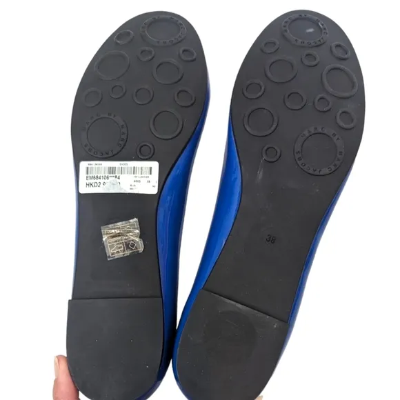 Marc by Marc Jacobs Mouse Ballet Flats NEW Womens 38 8 Blue Patent Leather