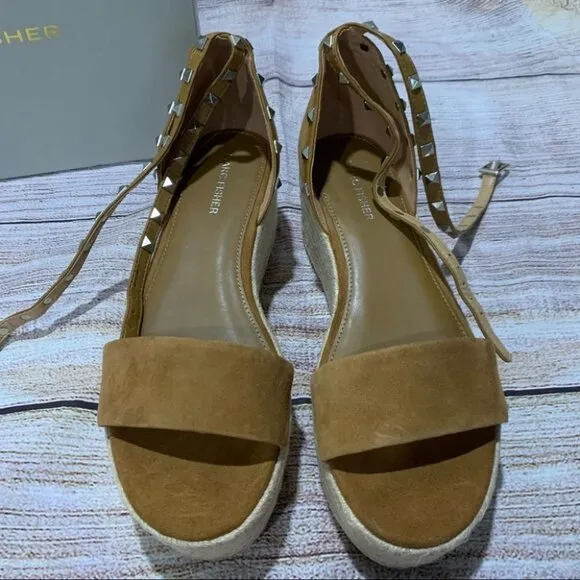 Marc Fisher Light Brown Suede Mf Jazlyn Platforms