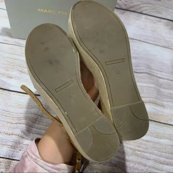 Marc Fisher Light Brown Suede Mf Jazlyn Platforms