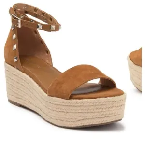Marc Fisher Light Brown Suede Mf Jazlyn Platforms